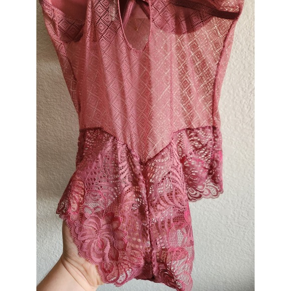 Daisy Fuentes Push- Up Lace Body Suit Lingerie Size L - Picture 5 of 7